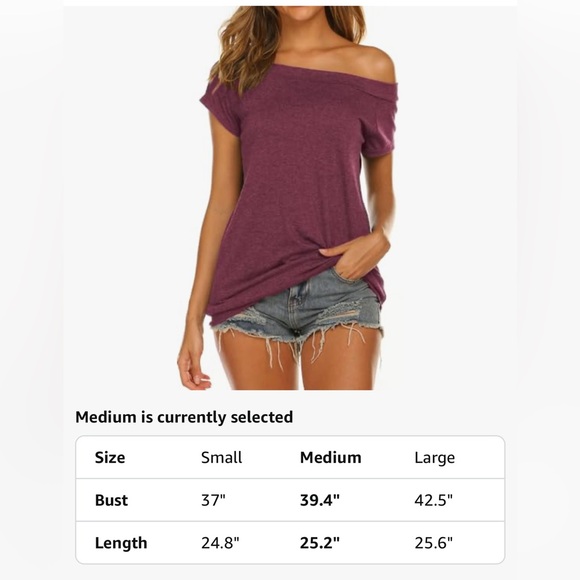 WOMENS OFF THE SHOULDER TOP - Picture 4 of 9